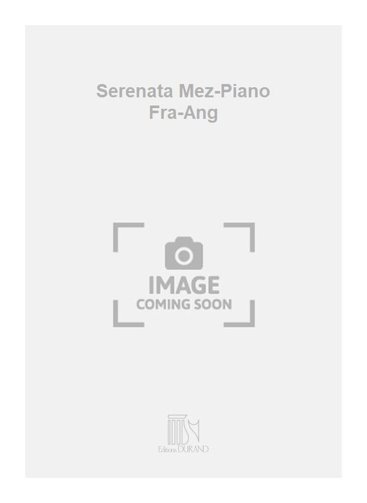 Serenata Mez-Piano Fra-Ang